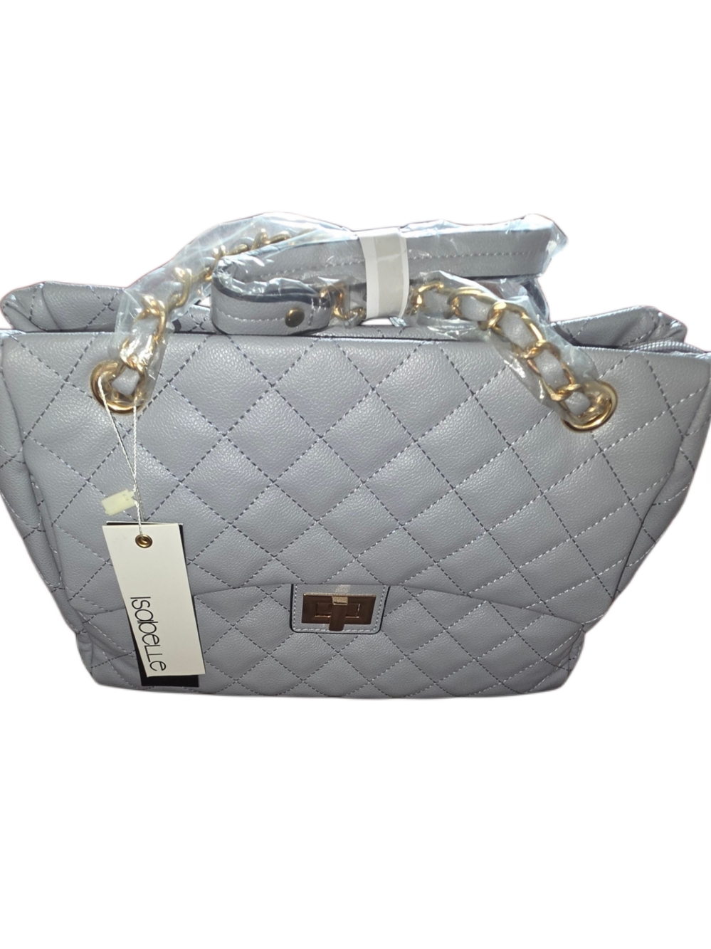 Brand New - Ello Pink Quilted Chain Strap Parisian Tote Bag